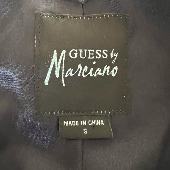 Guess by Marciano Navy Blue Shearling Style Vest Size Small - Picture 4 of 4